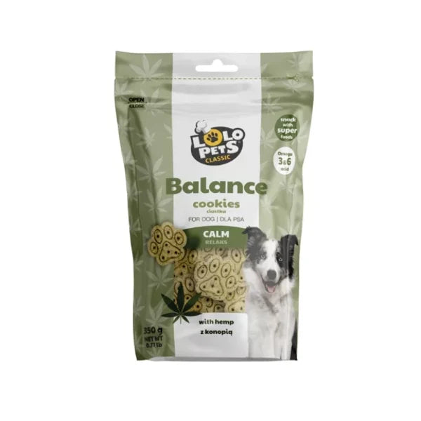 Lolo Pets Cookies Dogs Calming with Hemp & Melissa 350g