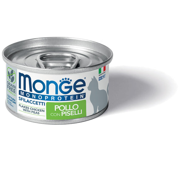 Monge Cat Flakes Monoprotein Chicken with Peas 80g