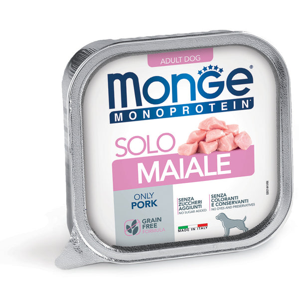Monge Dog Solo Pork 150g