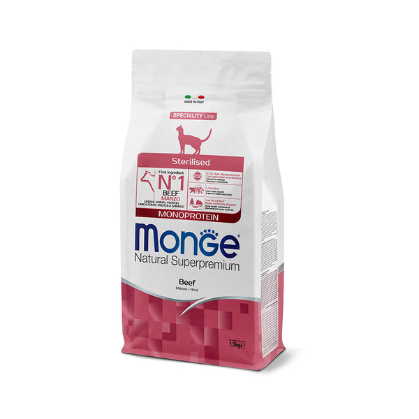 Monge Cat Monoprotein Sterilised Beef 1.5kg