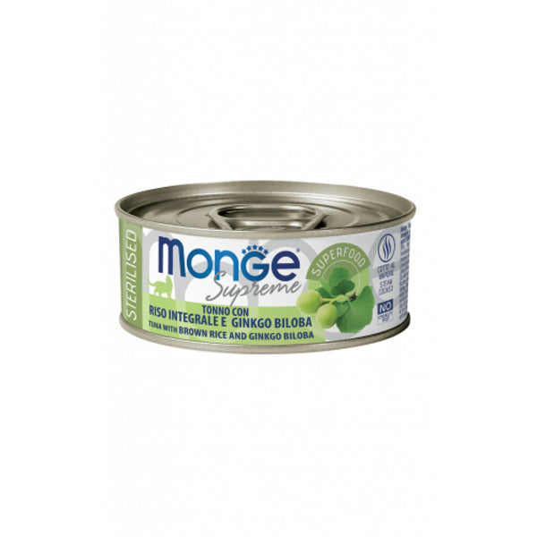 Monge Sterilised Supreme Tuna with Rice & Ginkgo Biloba 80g