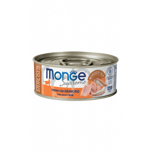 Monge Sterilised Supreme Tuna with Crab 80g
