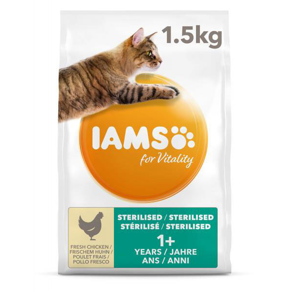 IAMS CAT AD STRLZD CKN 1.5KG