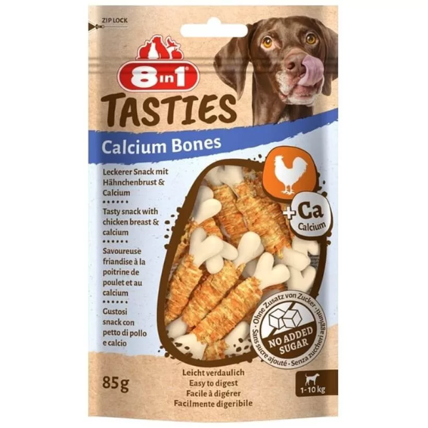 8IN1 TASTIES CHICKEN & CALCIUM BONES CS X8PCS