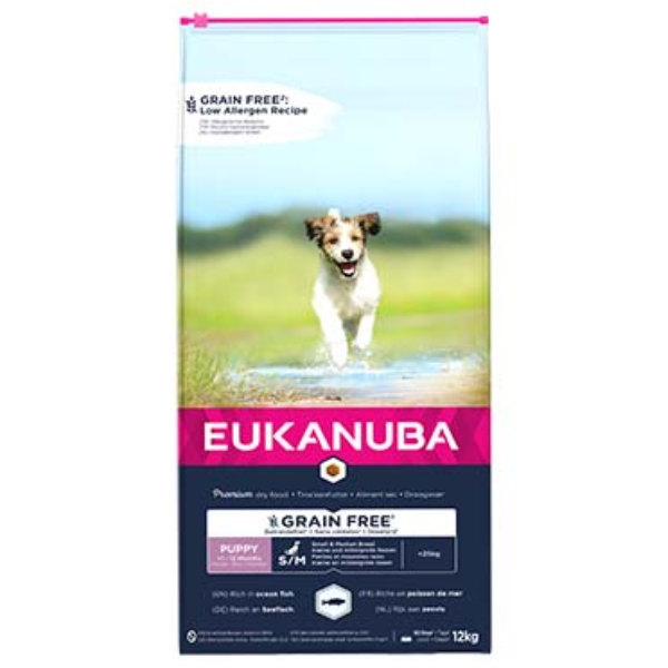 EUKANUBA DOG PUP&JR SMMED GF OF 12KG