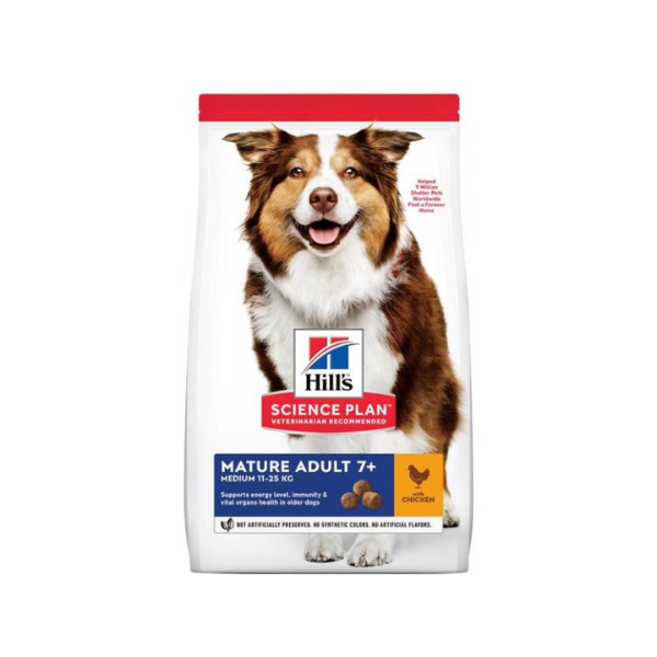 Hill's Science Plan Mature Adult Medium Chicken Dry Dog Food 18kg Value Pack