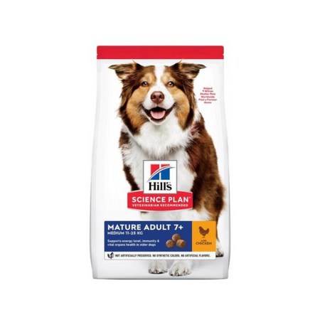Hill's Science Plan Mature Adult Medium Chicken Dry Dog Food 18kg Value Pack