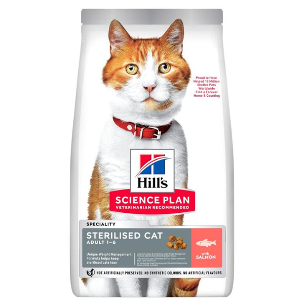 Hill's Science Plan Adult Sterilised Salmon Dry Cat Food 3kg