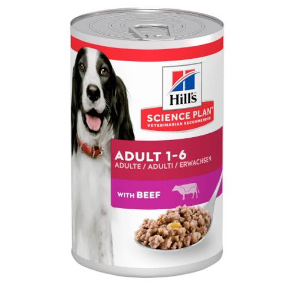 HILLS SP DOG ADT BEEF 370G