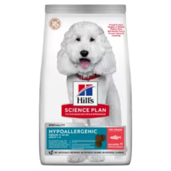 Hill's Science Plan Adult Hypoallergenic Medium Salmon Dry Dog Food 12kg