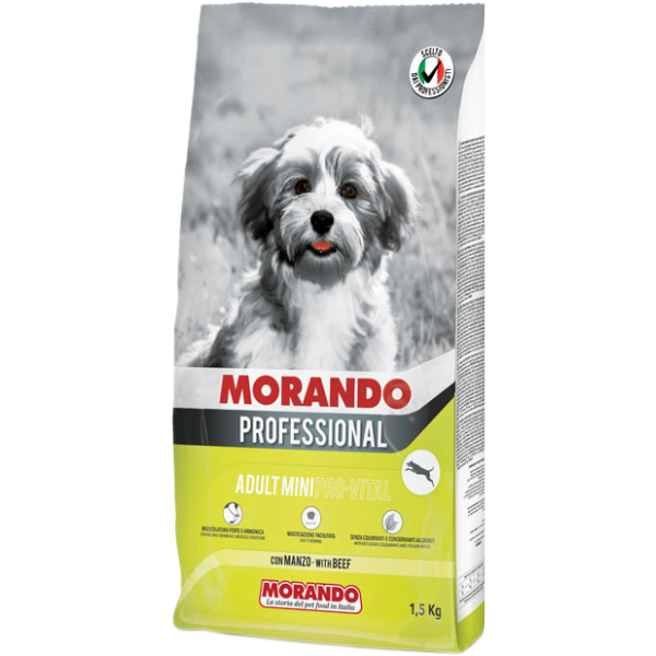 MIGLIOR CANE PROF. NUTRIBENE ADULT MINI G MENU MNZ/VIT 1.5KG.