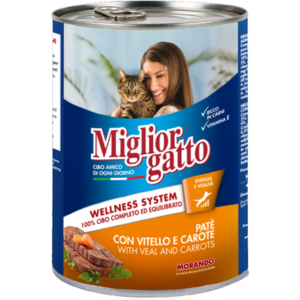 MIGLIOR GATTO PATE VIT/CAR 400G