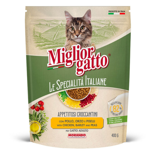MIGLIOR GATTO SPEC ITA CHICKEN & PEAS 400G