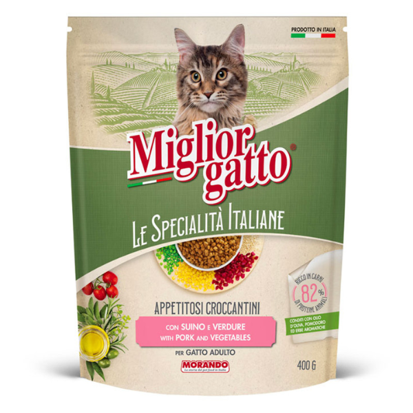 MIGLIOR GATTO SPEC ITA PORK & VEG 400G