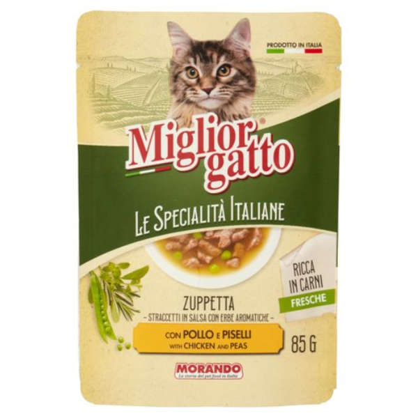 MIGLIOR GATTO SPEC ITA SOUP WITH CHICKEN STRIP & VEG 90G