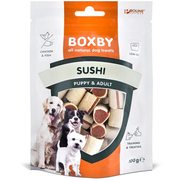 Boxby Chicken And Fish Sushi, 100g
