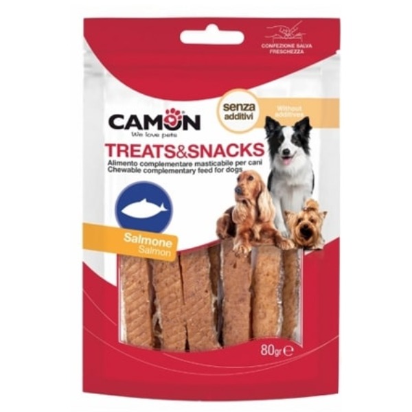 DRY SALMON AND FISH SKIN SNACK