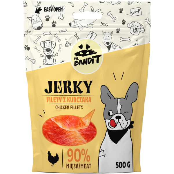 Mr. Bandit Jerky Chicken Fillets 500g