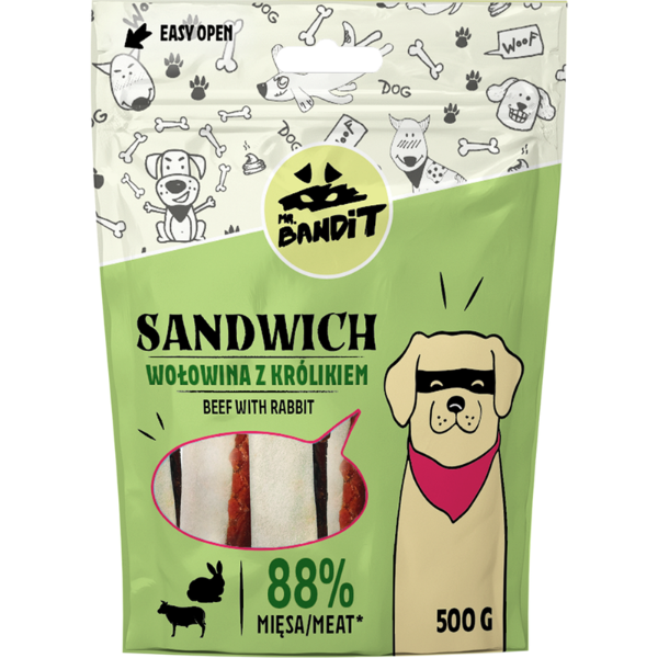 Mr.Bandit SANDWICH beef w/rabbit 500g