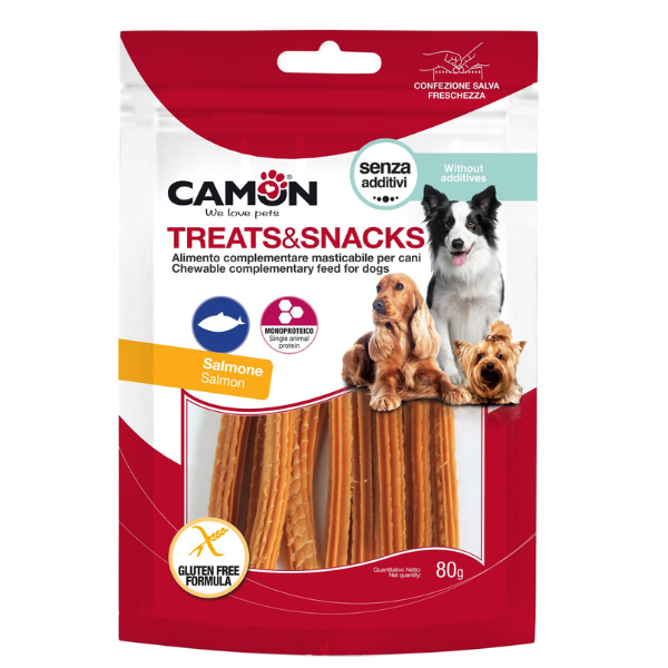 SPIRAL SALMON STRIPS, 80G