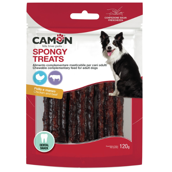 SPONGY RIBS CHICKEN & BEEF 120G