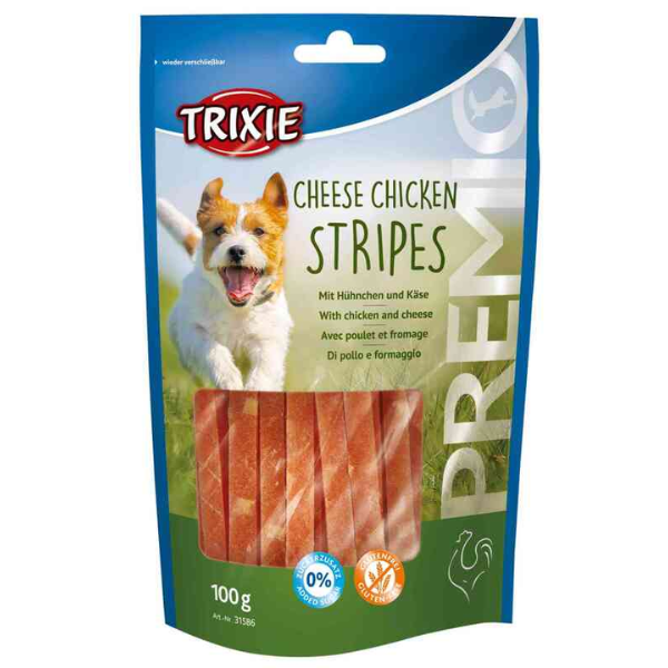 Trixie Cheese Chicken Stripes, 100G