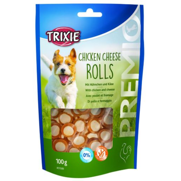 Trixie PREMIO Chicken Cheese Rolls, 100 g