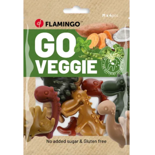 Veggie Dino Mix M 4Pcs 120g