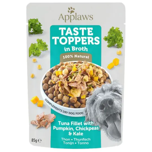 APPLAWS DOG PCH TUNA, PUMPKIN, KALE & CHICKPEAS IN BROTH 85G