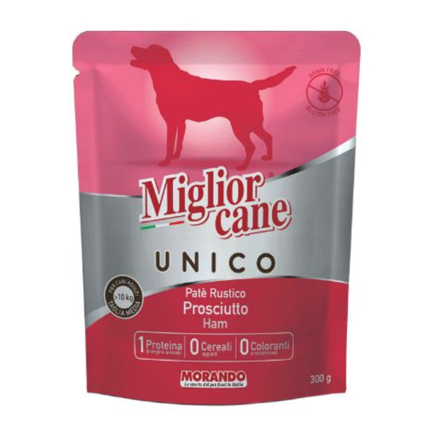 MIGLIOR CANE UNICO 100% HAM 300GR