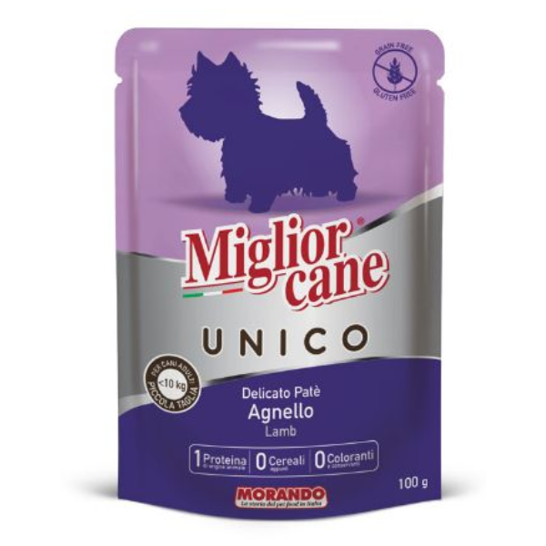 MIGLIOR CANE UNICO 100% LAMB 100G