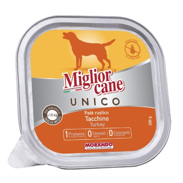 MIGLIOR CANE UNICO 100% TURKEY 300GR