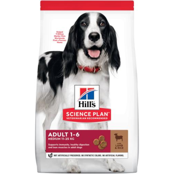 HILLS SP DOG ADT MED LAMB & RICE 2.5KG