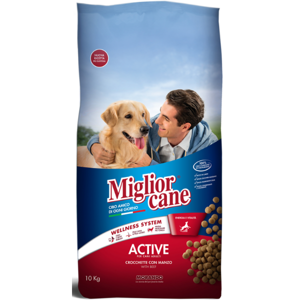 MIGLIOR CANE ACTIVE CROC. MANZO 4KG