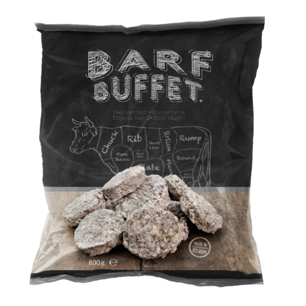 Barf Buffet Beef Stomach Hamburgers, 800g