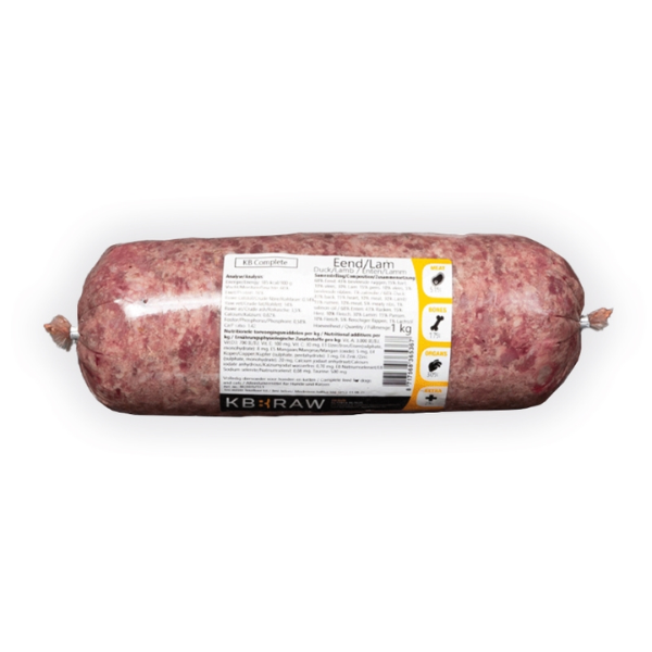 KB Raw Duck And Lamb Sausage, 1kg