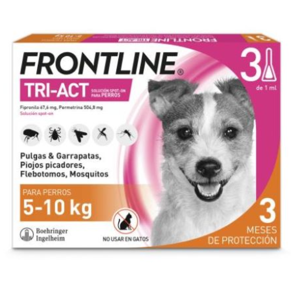 FRONTLINE TRI-ACT (5-10KG)SMALL X 3