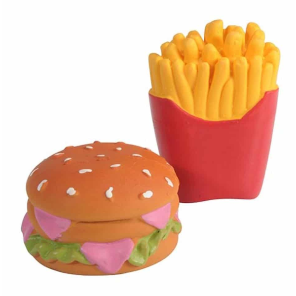 BURGER AND CHIPS LATEX W/SQUEAK