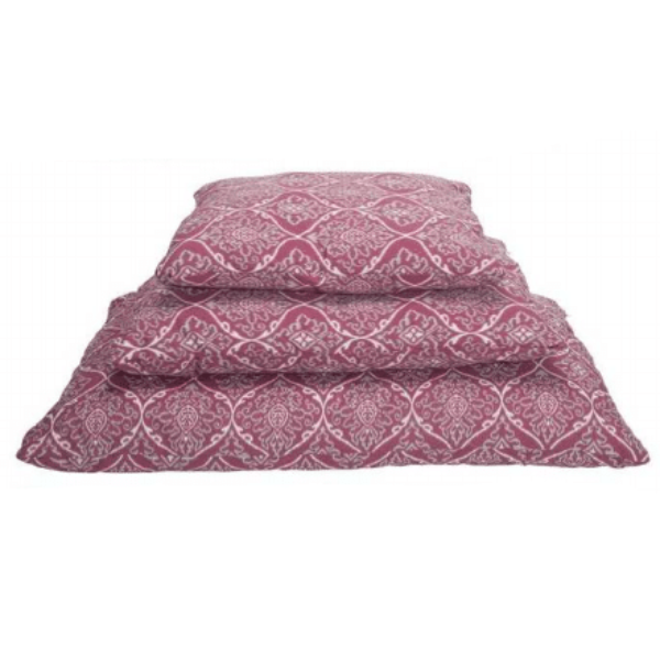 D SHAPED DAMASK BEDS X 2PCS