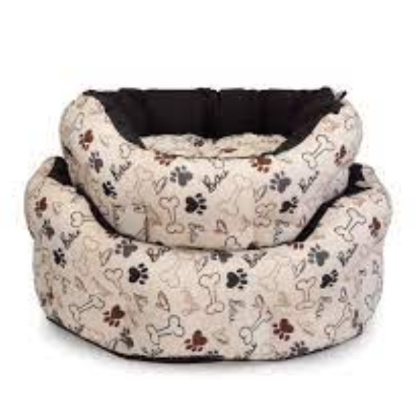 DOGGY OVAL BED 2PC 80-86-92CM