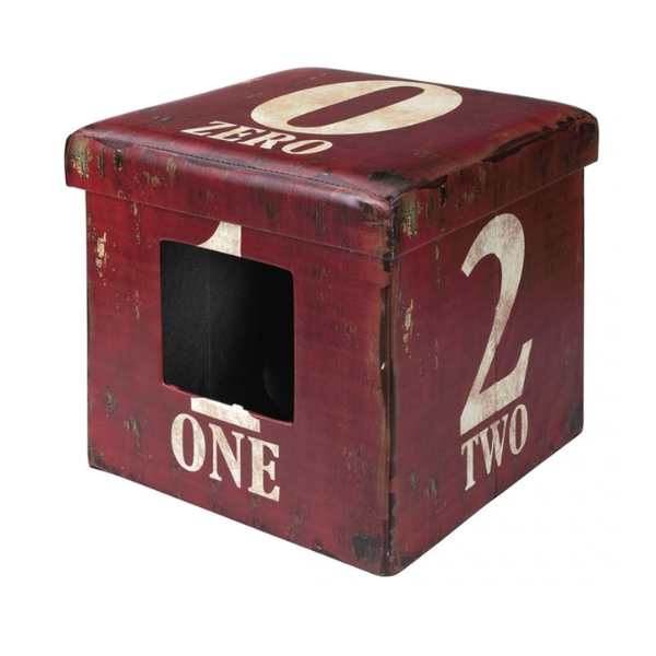 EBI RED OTTOMAN ONE HOME COLLECTION