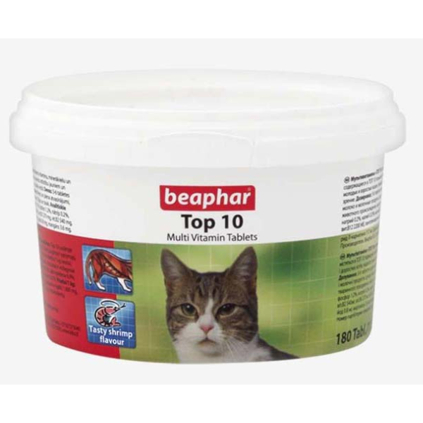 BEAPHAR TOP 10 CAT 180 TABS