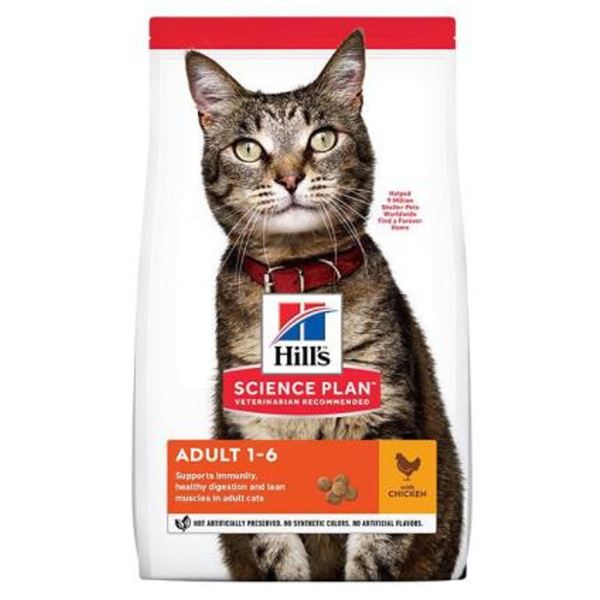 Hill's Science Plan Adult Chicken Dry Cat Food 15kg