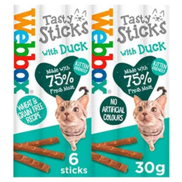 Webbox Cat Duck Sticks x6