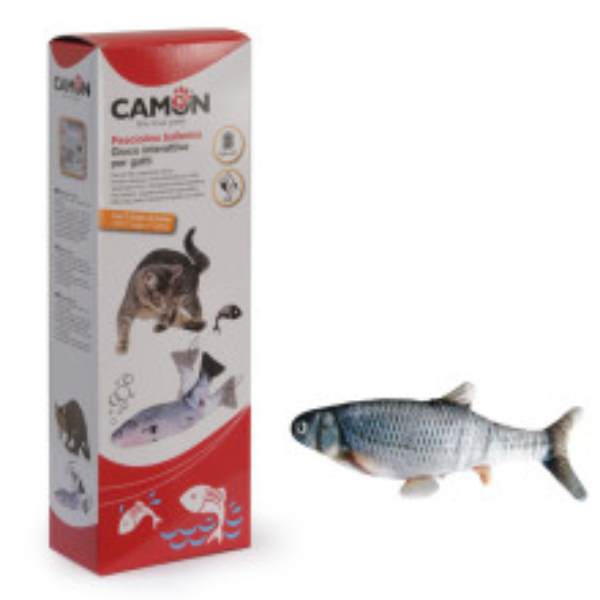 FLIPPING FISH 'C' CAT TOY