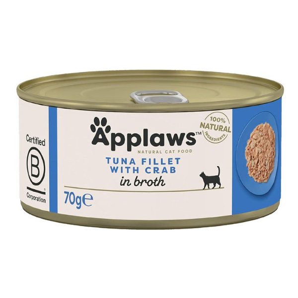 APPLAWS CAT TIN TUNA & CRAB 70GR