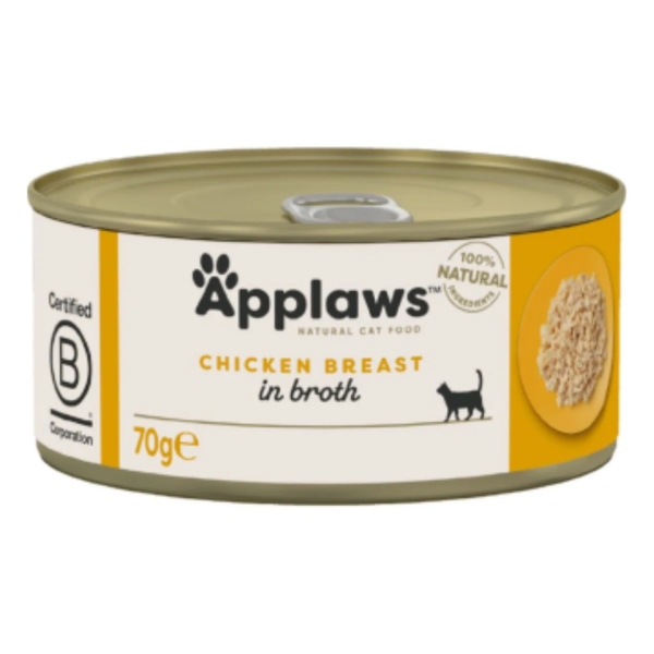 APPLAWS CAT TIN CKN BREAST 70GR
