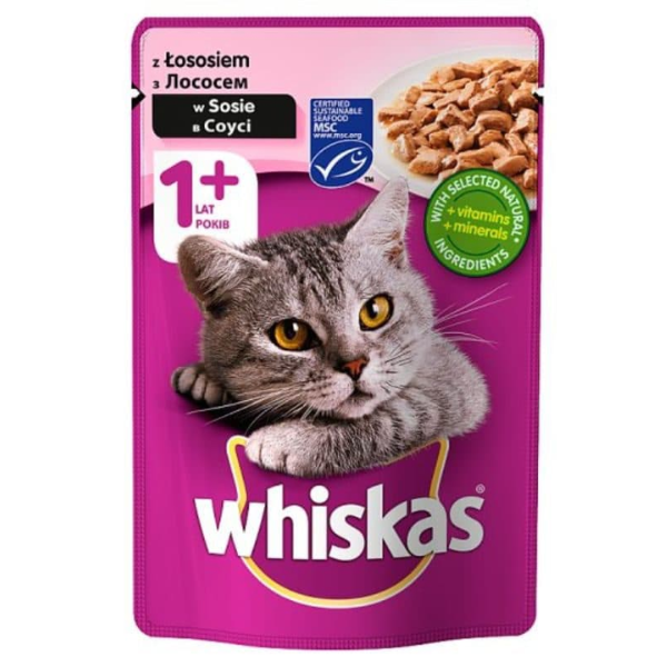 Whiskas Adult Pouch Salmon 100g