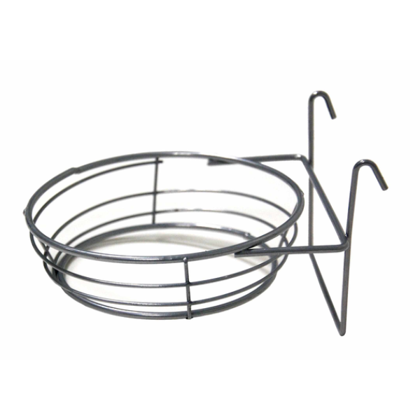 WIRE BIRD NEST W/HOOKS