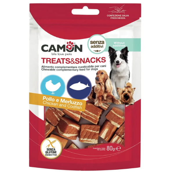 CHICKEN AND COD CUBES 80G